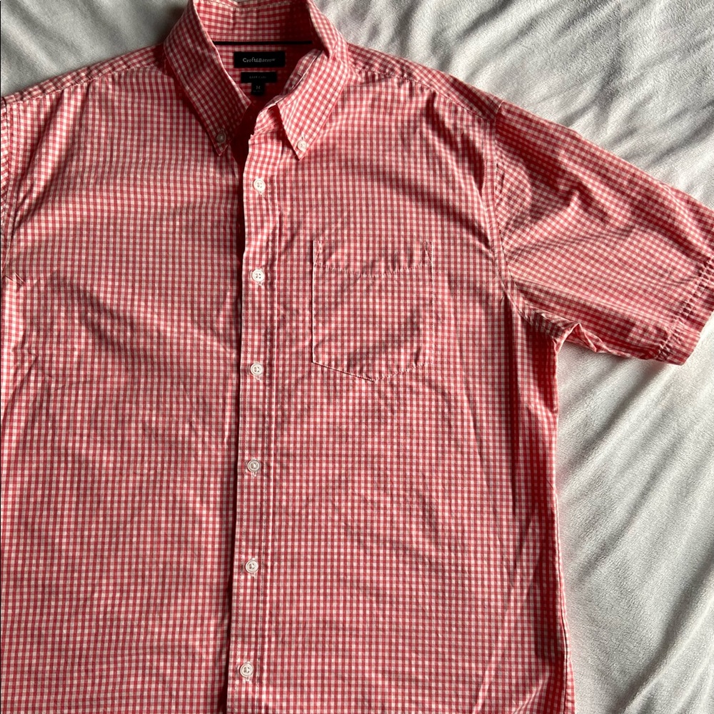 Mens Short Sleeve Button Down